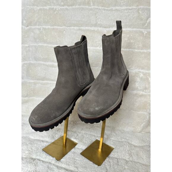 Seychelles 8.5 Cashew Boot Chelsea Pull on Festival Lug sole - Picture 2 of 6